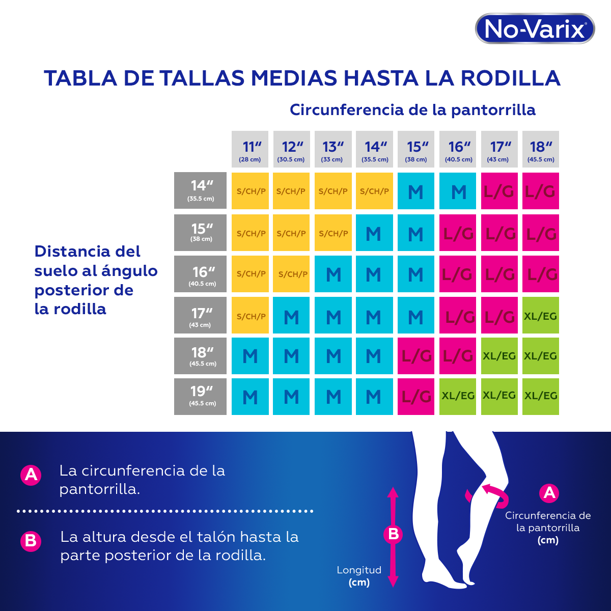 CALCETIN NO-VARIX, COMPRESIÓN: 15-20 mmHG, TALLA: L