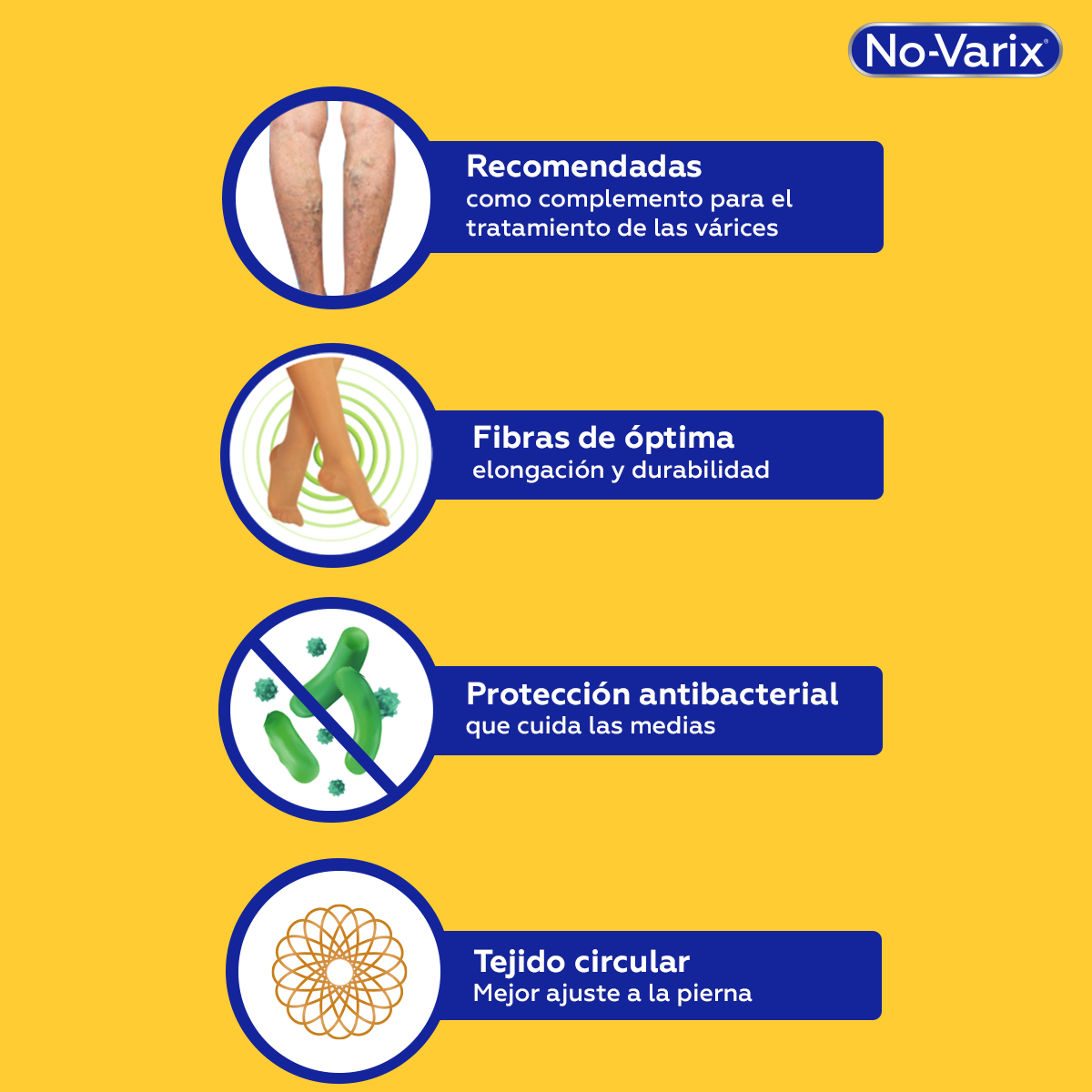 MEDIA NO-VARIX, COMPRESIÓN: 20-30 mmHG, TALLA: M