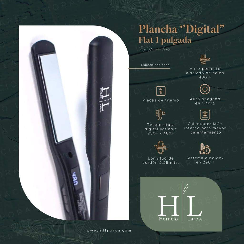 PLANCHA DE CABELLO HL HORACIO LARES  480F DIGITAL.