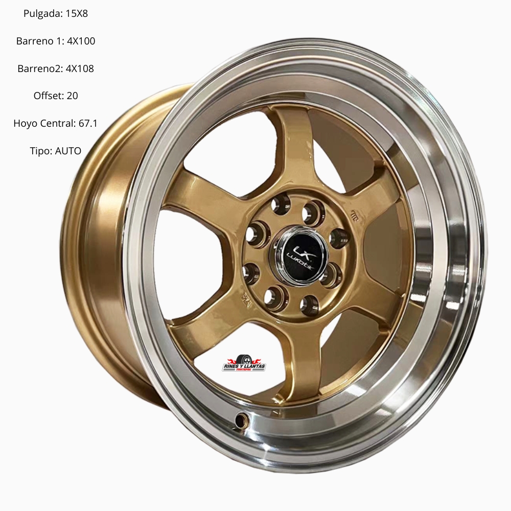 Rines 15 4/100/108 Gol Atos Beat Spark Ignis Versa Sentra 