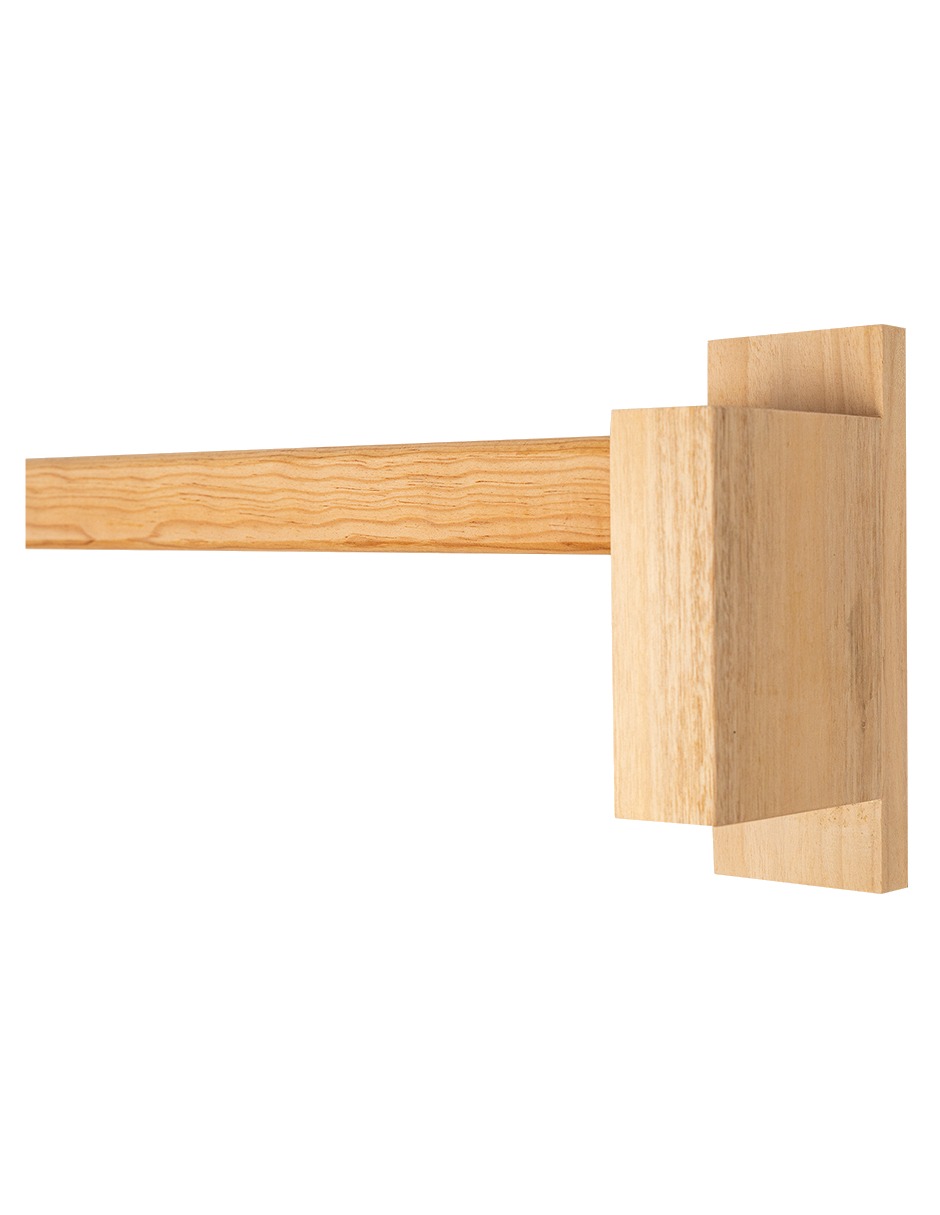 Cortinero Artesanal de Madera Milan  doble 180 