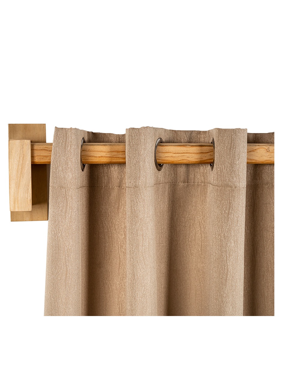 Cortinero Artesanal de Madera Milan  doble 180 
