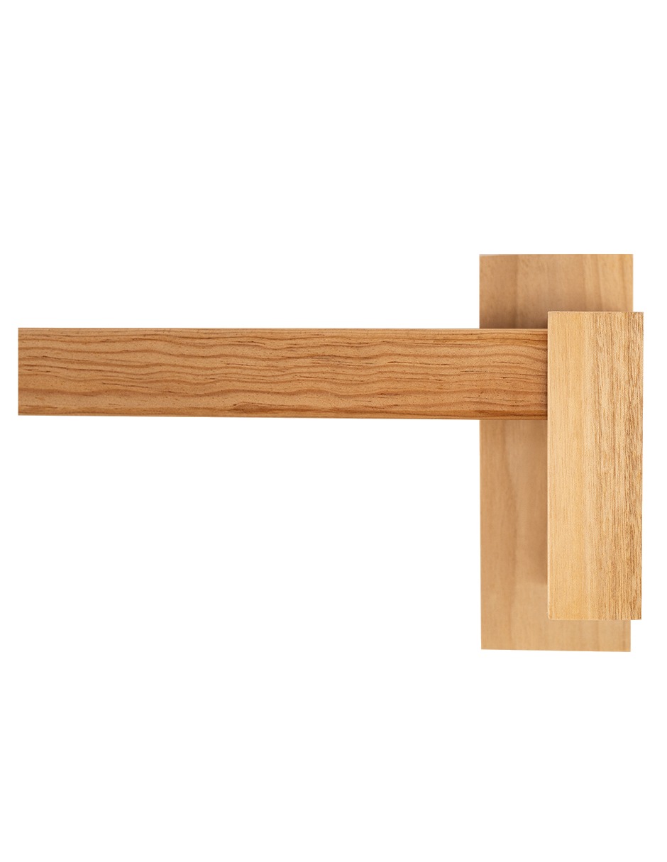Cortinero Artesanal de Madera Milan  doble 180 