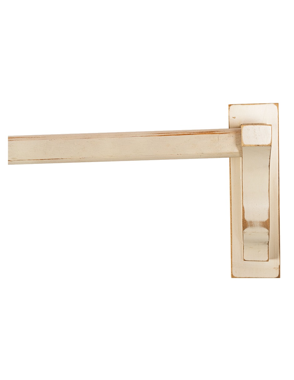 Cortinero Artesanal de Madera Vintage Pisa Beige Doble  180 cm