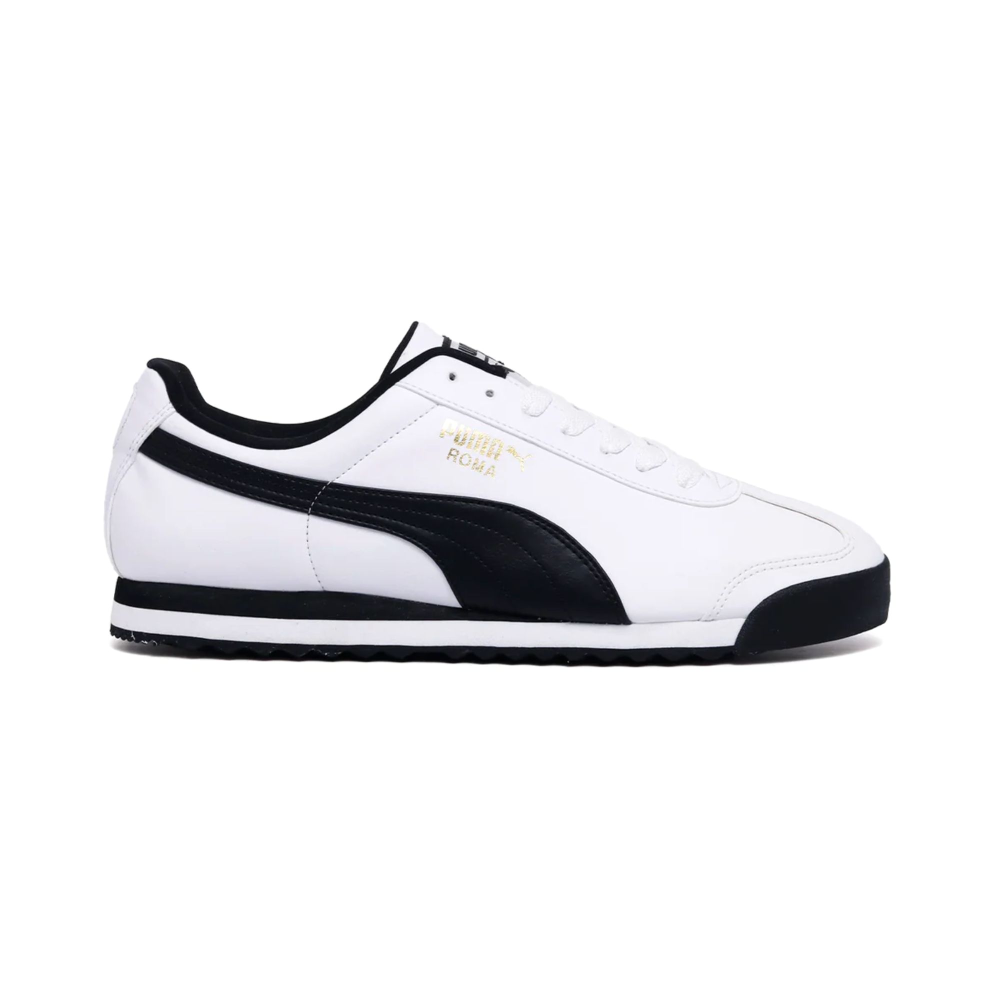 Puma roma blancos con negro on sale