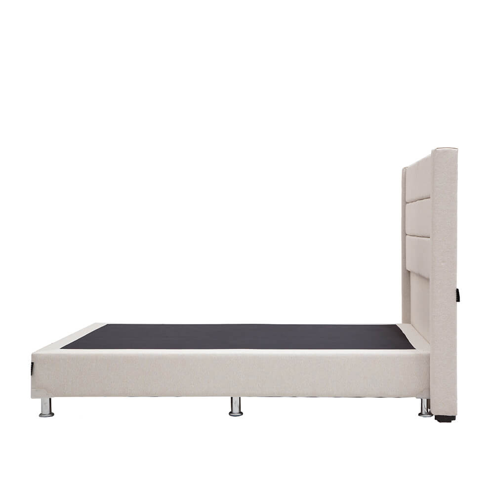 Cabecera Individual Dicasa Lugo con Box Columbia Beige Claro