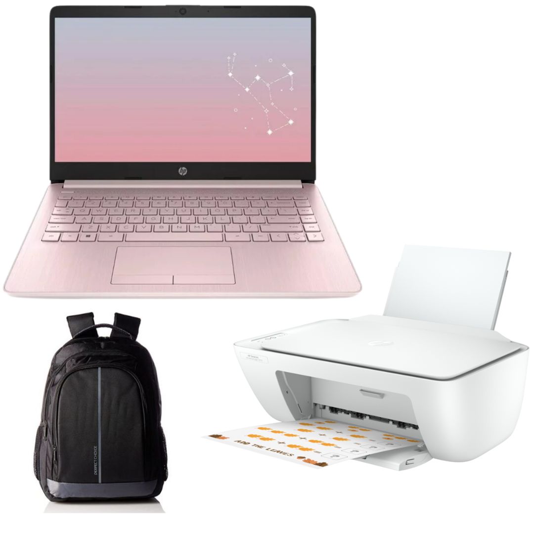 Combo Laptop HP Stream 14 CF2112WM   14 Pulgadas (Reacondicionado)   Impresora Hp Deskjet 2374   Mochila Para Laptop.