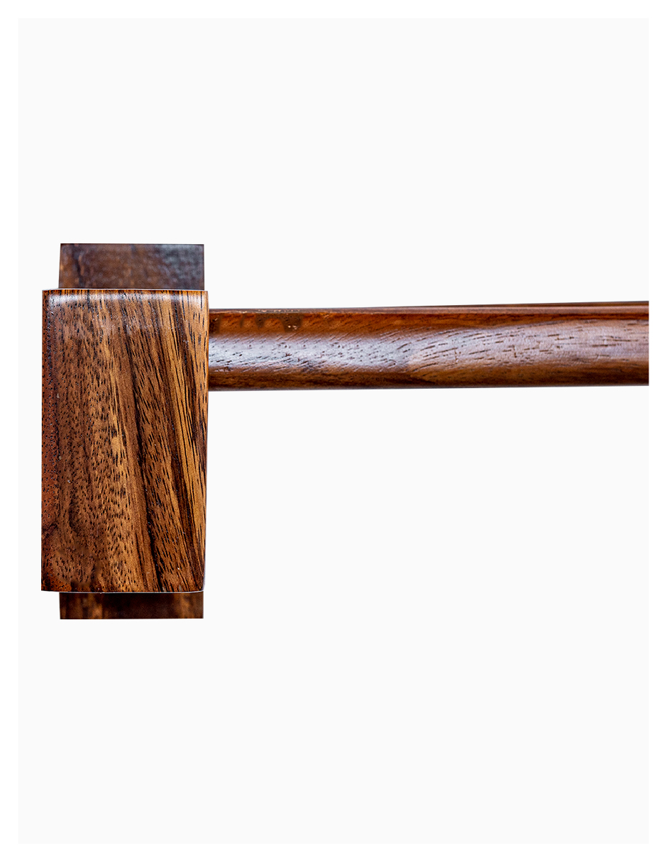 Cortinero Artesanal  de Madera Riviera Parota Sencillo  180 cm 