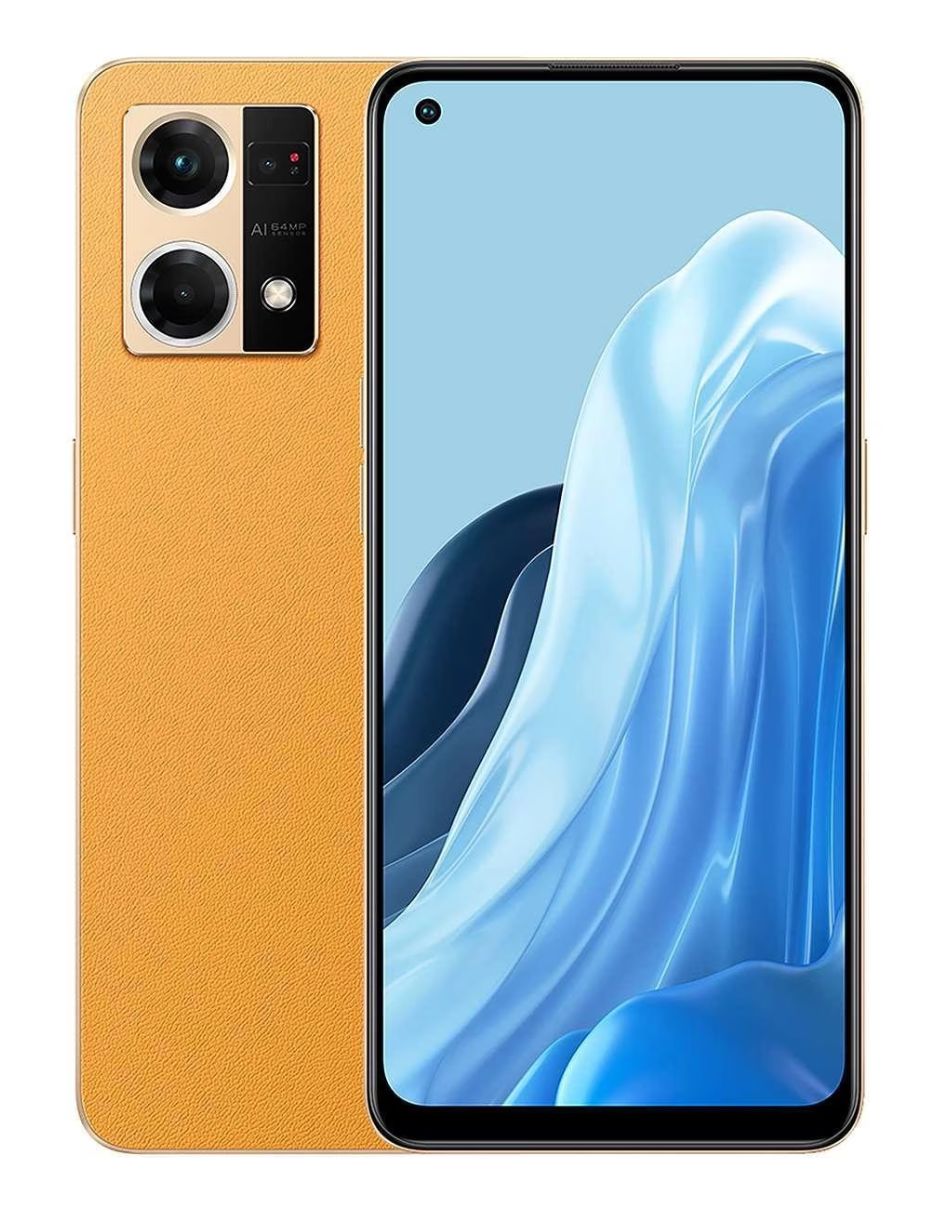 Celular Oppo Reno 7 128GB   8GB RAM   Camara 108 MPX   Bateria 4500 mAh   Naranja.