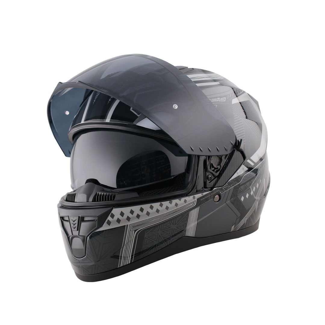 Marvel By Edge Casco Moto Integral Lexus Black Phanter Talla L Certificado Dot y ECE 2205