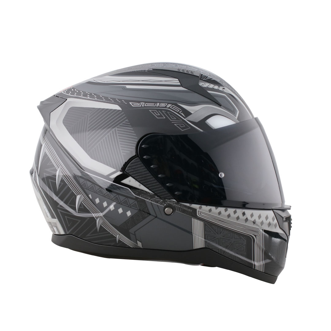 Marvel By Edge Casco Moto Integral Lexus Black Phanter Talla L Certificado Dot y ECE 2205