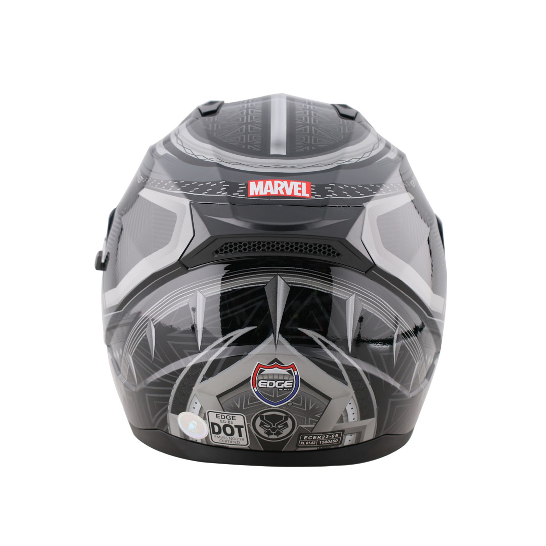 Marvel By Edge Casco Moto Integral Lexus Black Phanter Talla L Certificado Dot y ECE 2205