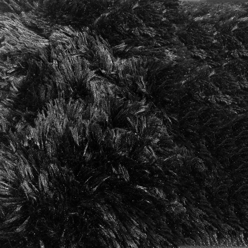 Cobertor pelo alto Negro matrimonial borrega afelpado Suave