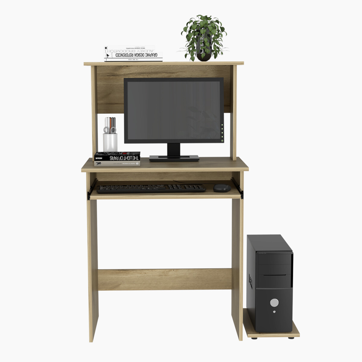 ESCRITORIO PARA COMPUTADORA IDEAL PARA EL HOME OFFICE O LA OFICINA TIENE BASE PARA CPU Y BASE PARA TECLADO