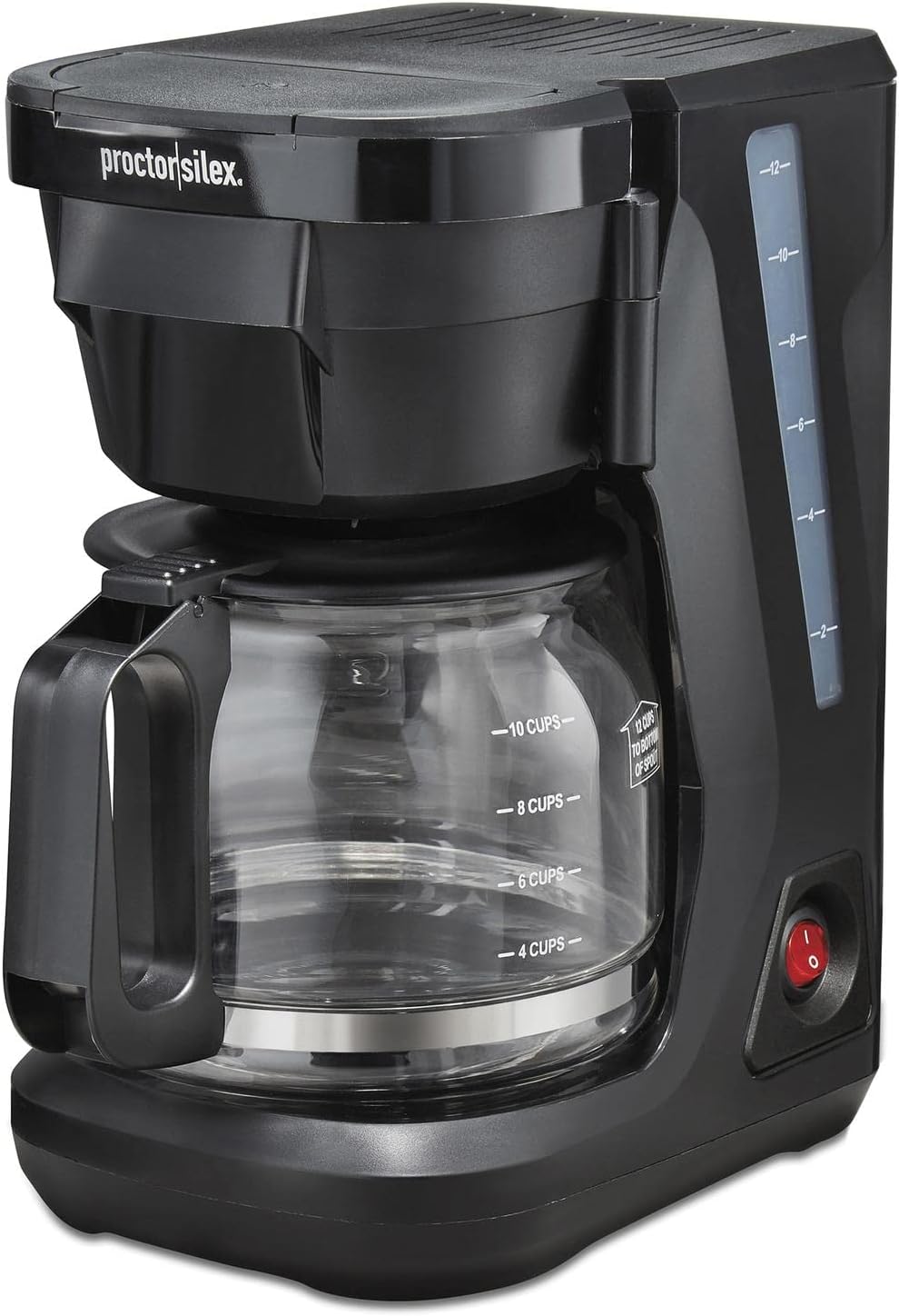 Cafetera Proctor Silex 43680PS 12 Tazas Fácil Llenado Negra