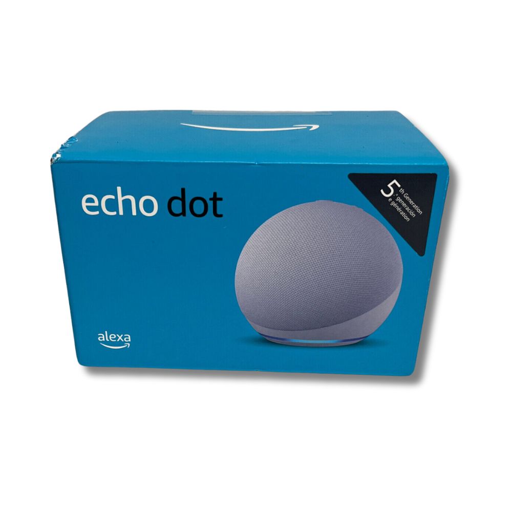 Bocina Alexa Amazon Echo Dot Asistente de Voz 5ta Generación Inalámbrico WiFi-Bluetooth Color Blanco