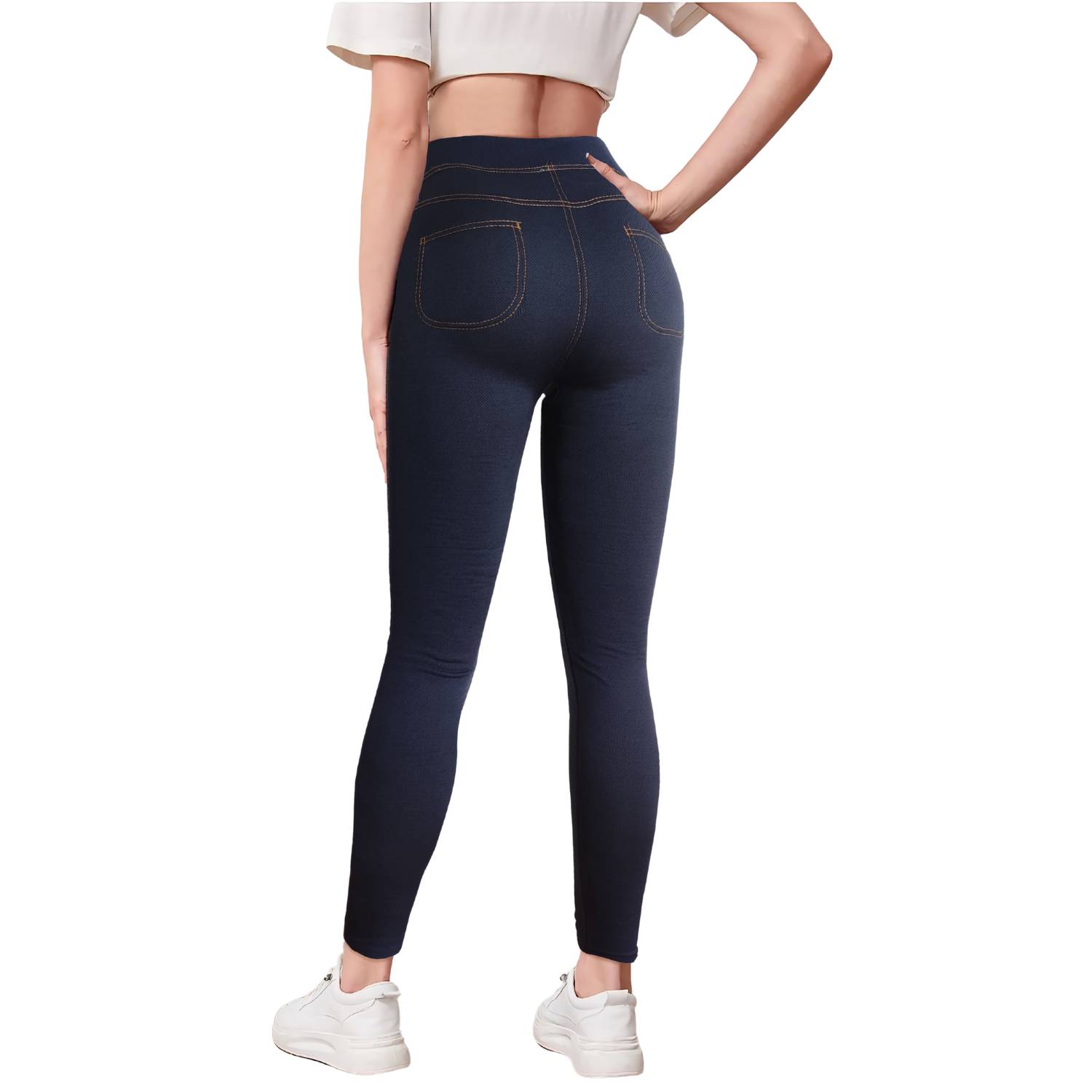 Legging Mujer Mezclilla Grueso Mallones Leggins Mayon Mallas