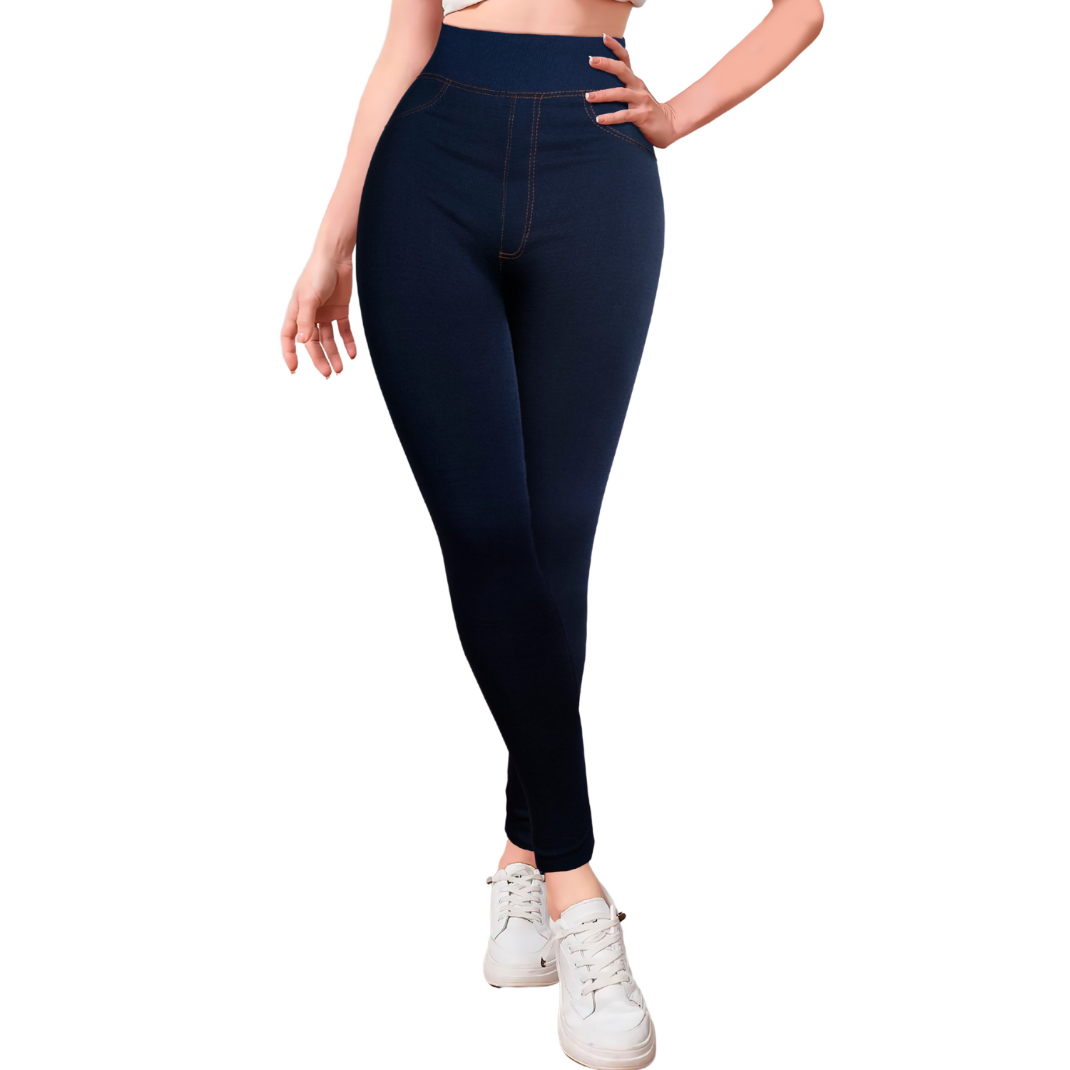 Legging Mujer Mezclilla Grueso Mallones Leggins Mayon Mallas