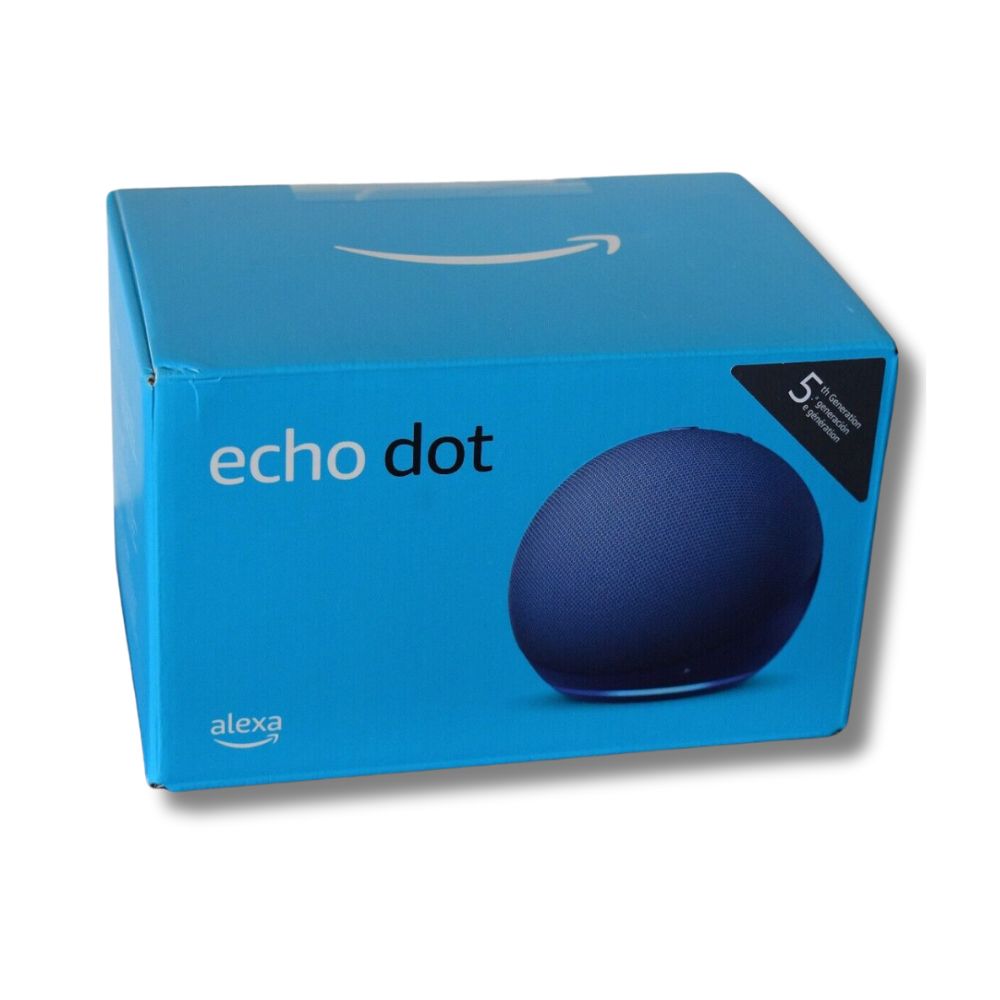 Bocina Alexa Amazon Echo Dot Asistente de Voz 5ta Generación Inalámbrico WiFi-Bluetooth Color Azul