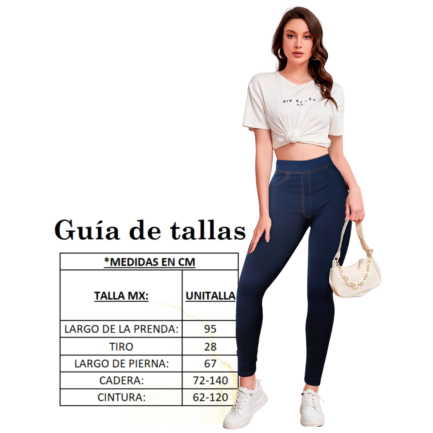 Legging Mujer Mezclilla Grueso Mallones Leggins Mayon Mallas