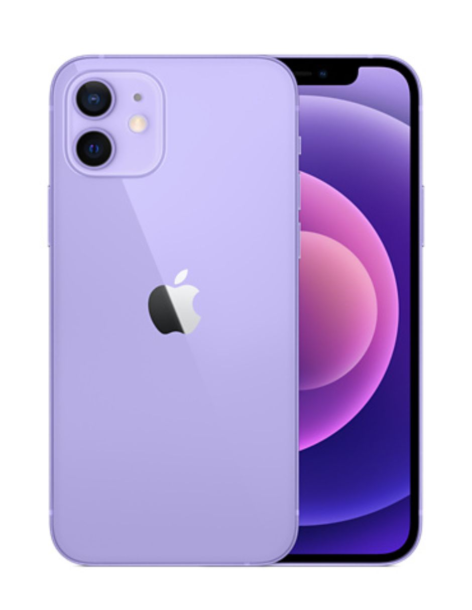 Celular (Reacondicionado Grado A) Apple iPhone 12 64GB Morado   Funda de Regalo.