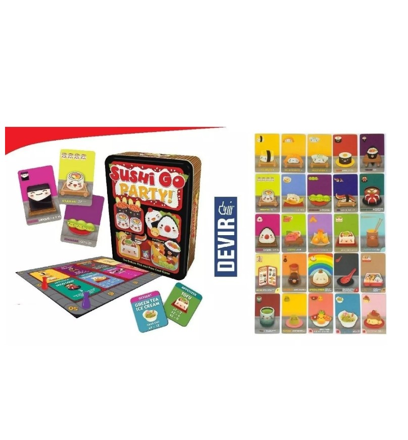 Juego De Mesa Sushi Go Party! Español Gamewright De Cartas T