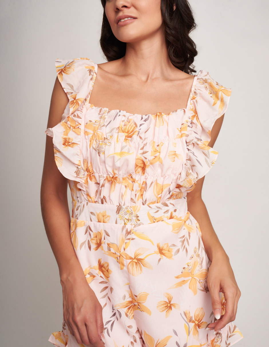 Jumper overol estampado con short en parte baja: estilo único y versátil para cualquier ocasión