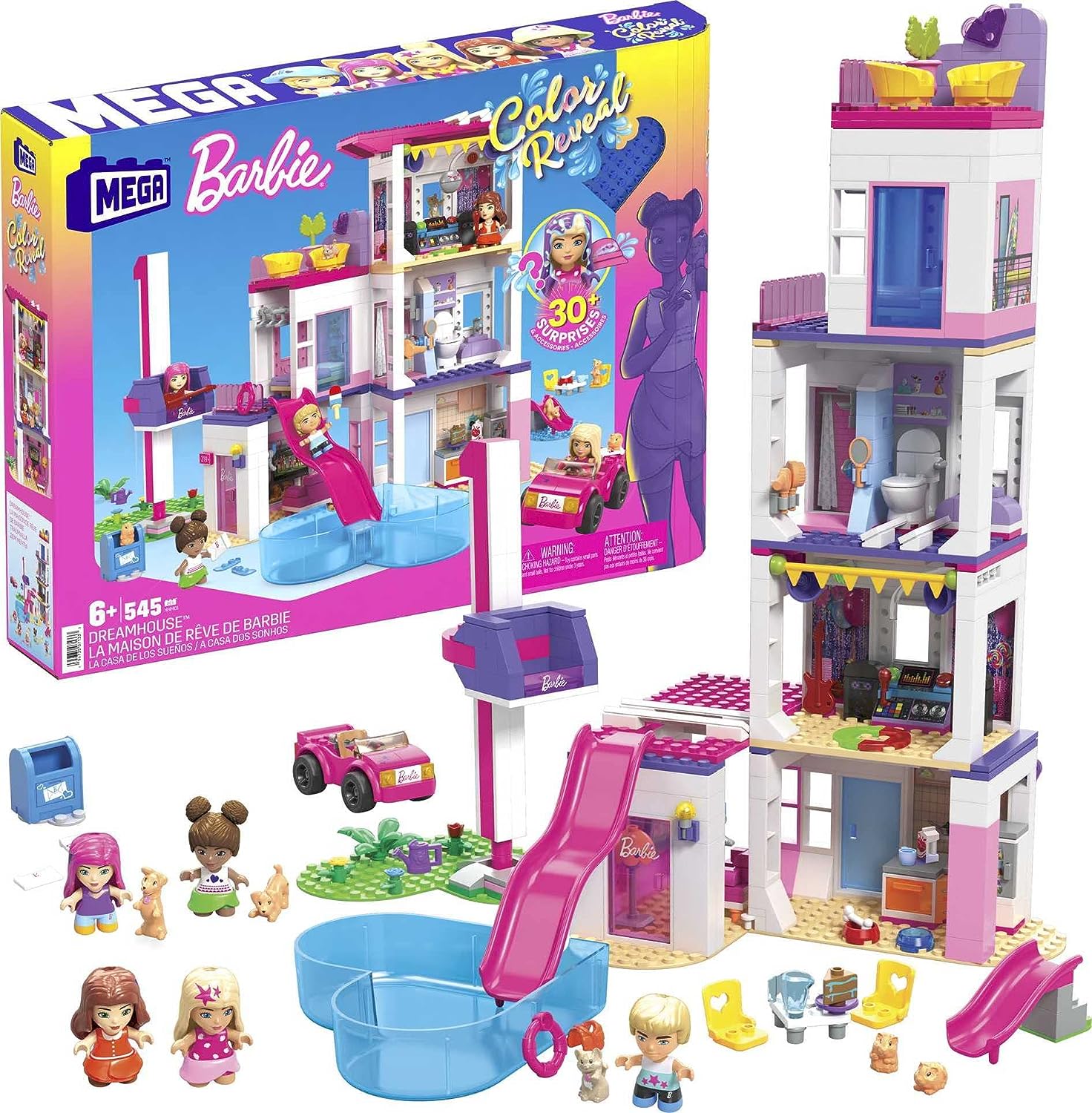 Mega Construx Barbie Color Reveal Casa de los