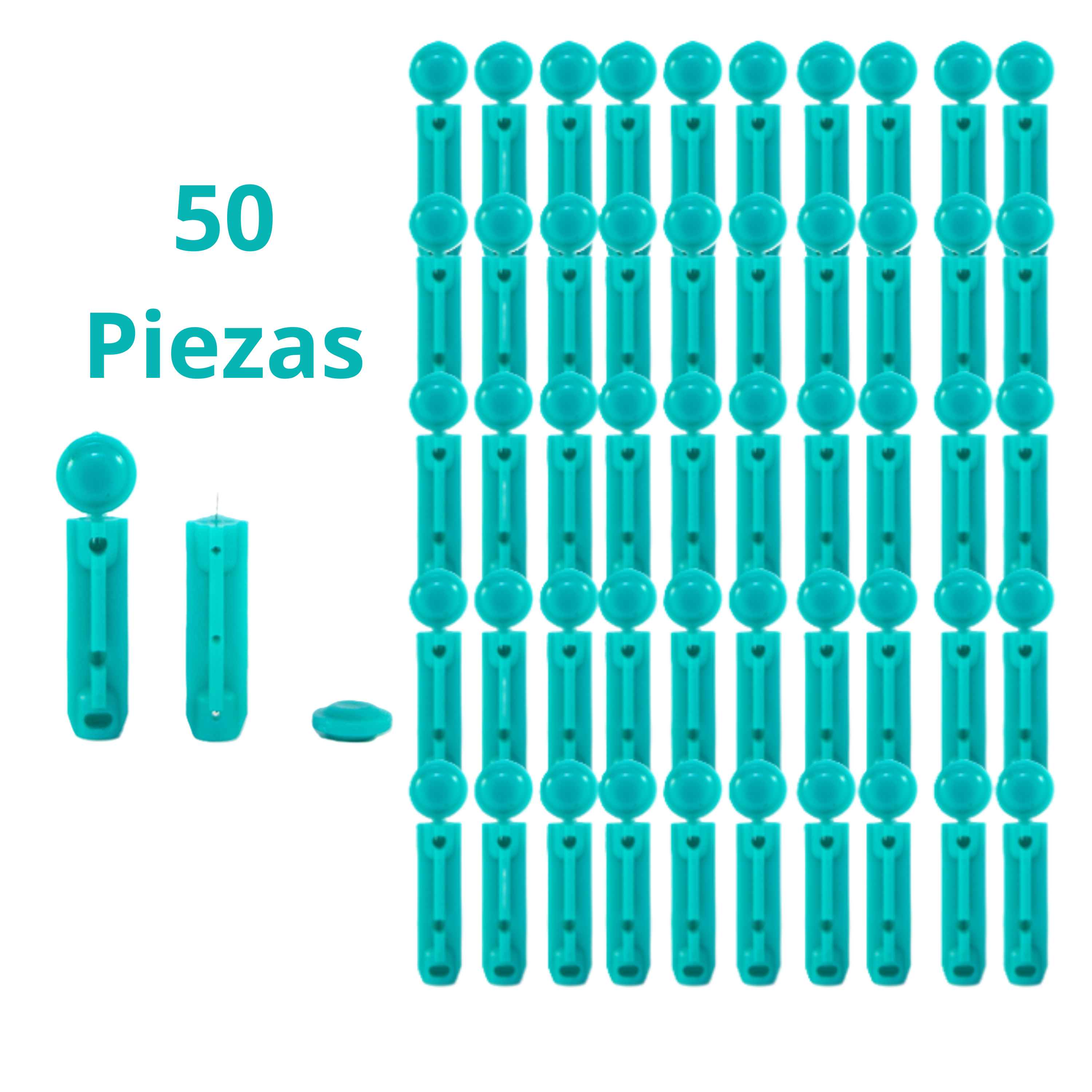 Lancetas de punta fina ultra delgadas. Calibre 32G para Punción 50 Piezas marca Dl Compatibles con la mayoría de los dispositivos de punción.