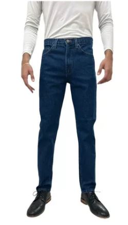 Pantalón Jeans Mezclilla Cimarrón Recto Hombre 100% Algodón Azul Marino