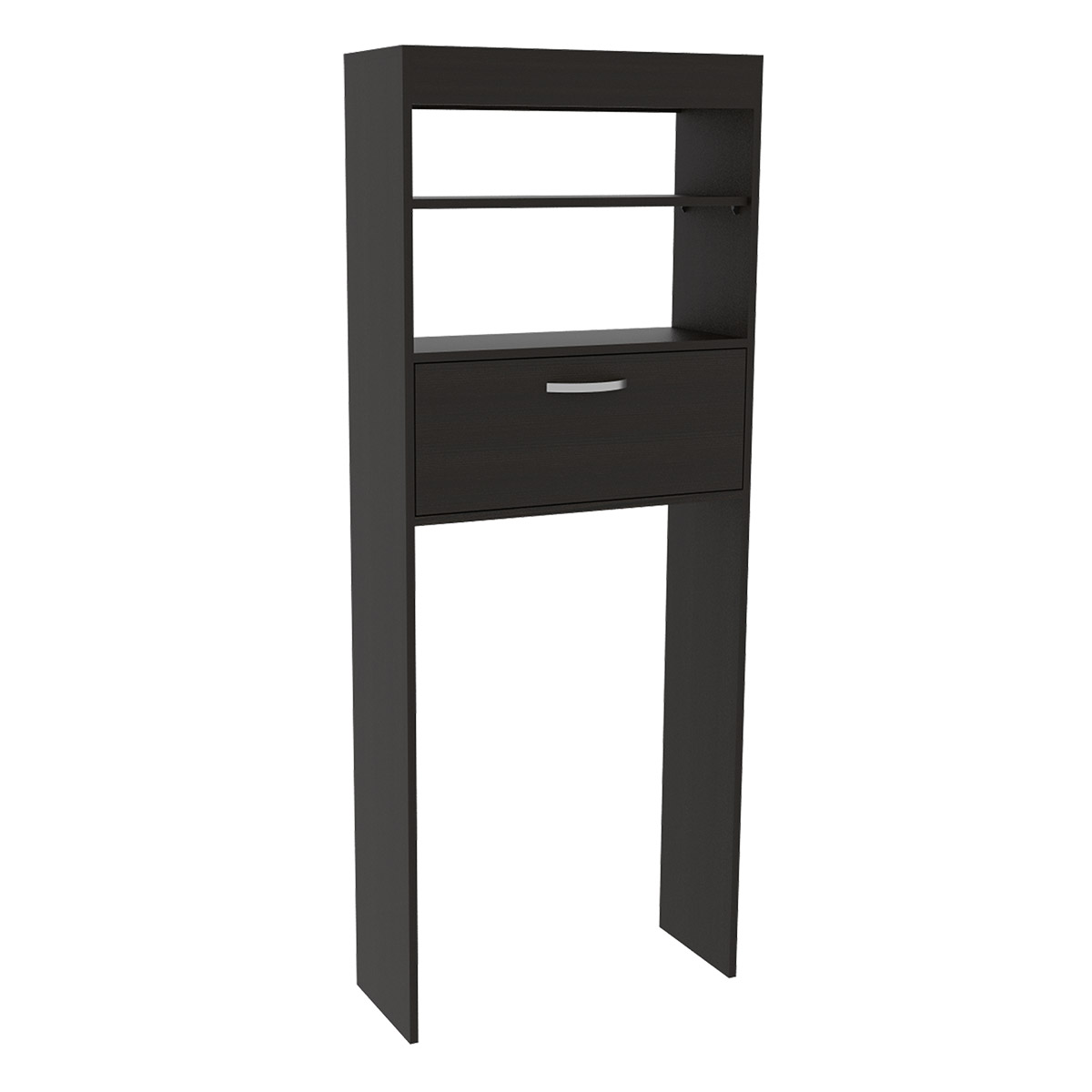 MUEBLE DE BAÑO ARMABLE AHORRADOR DE ESPACIO IDEAL PARA COLOCAR SOBRE EL INODORO MODELO MALAGA COLOR CAFE