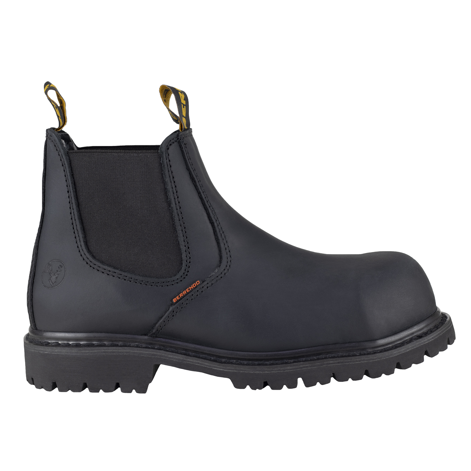 Botínes Industriales Seguridad Berrendo Hombre Casquillo 157 Negro.