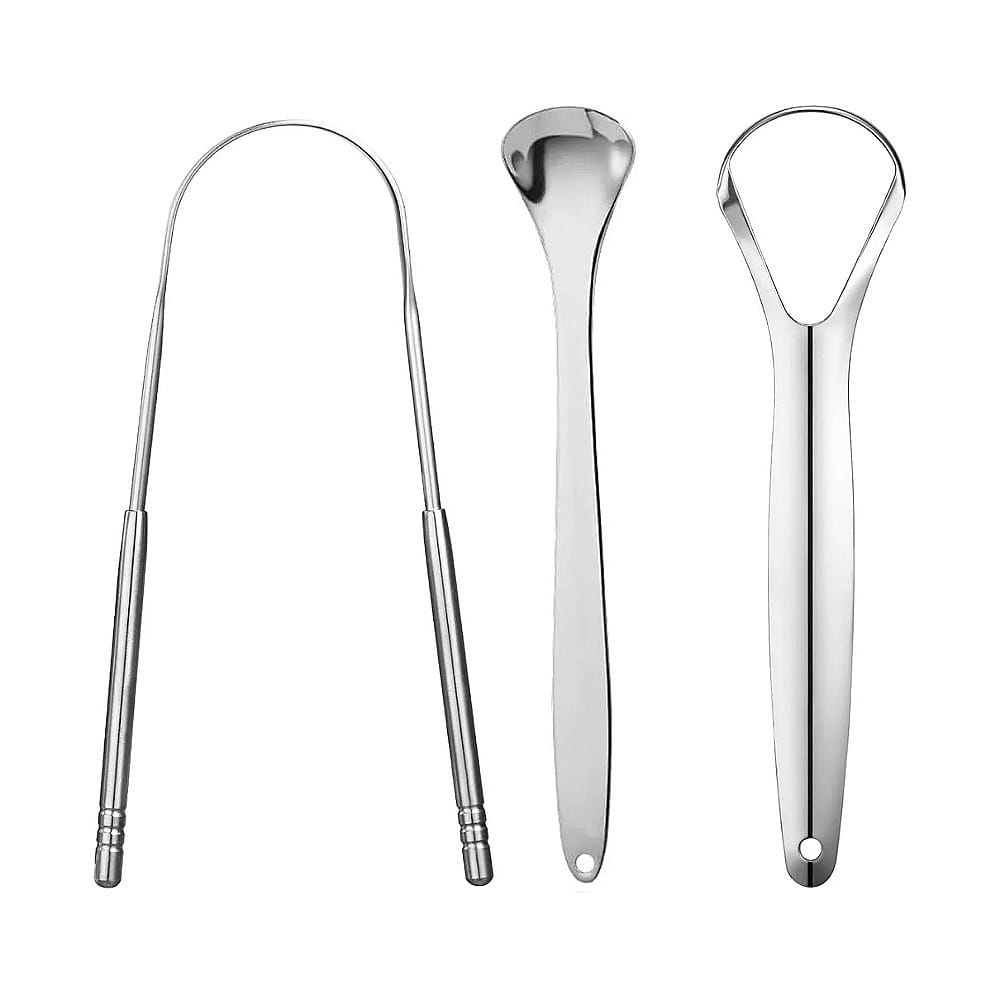 Limpiador Lingual Oral Raspador De Lengua Acero Inoxidable