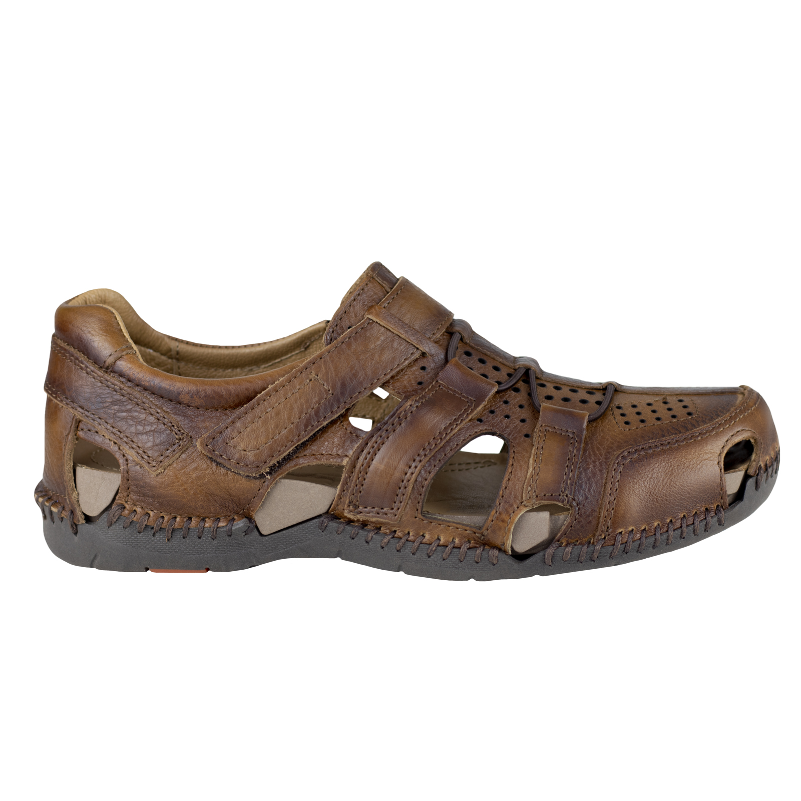 Sandalia Hombre Huarache Abierto Confor Lobo Solo 6597 Camel