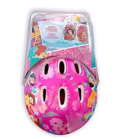 Set De Protección Bicicleta Scooter Patines Princesas Disney