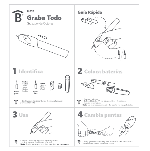 GRABA TODO BETTERWARE MADERA VIDRIO PLASTICO METAL DE FACIL USO