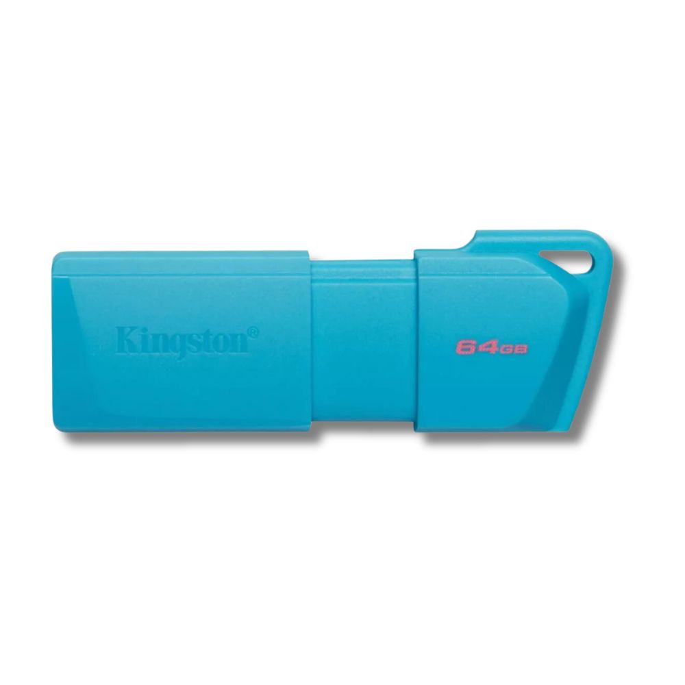 Memoria USB Marca Kingston DataTraveler Exodia M 64GB 3.2 Color Azul Agua
