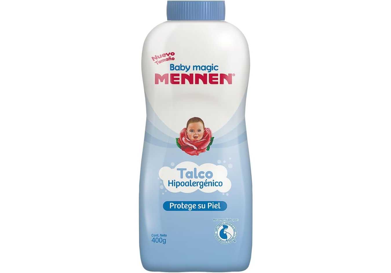 Talco Hipoalergenico Azul Mennen Bebe 400gr