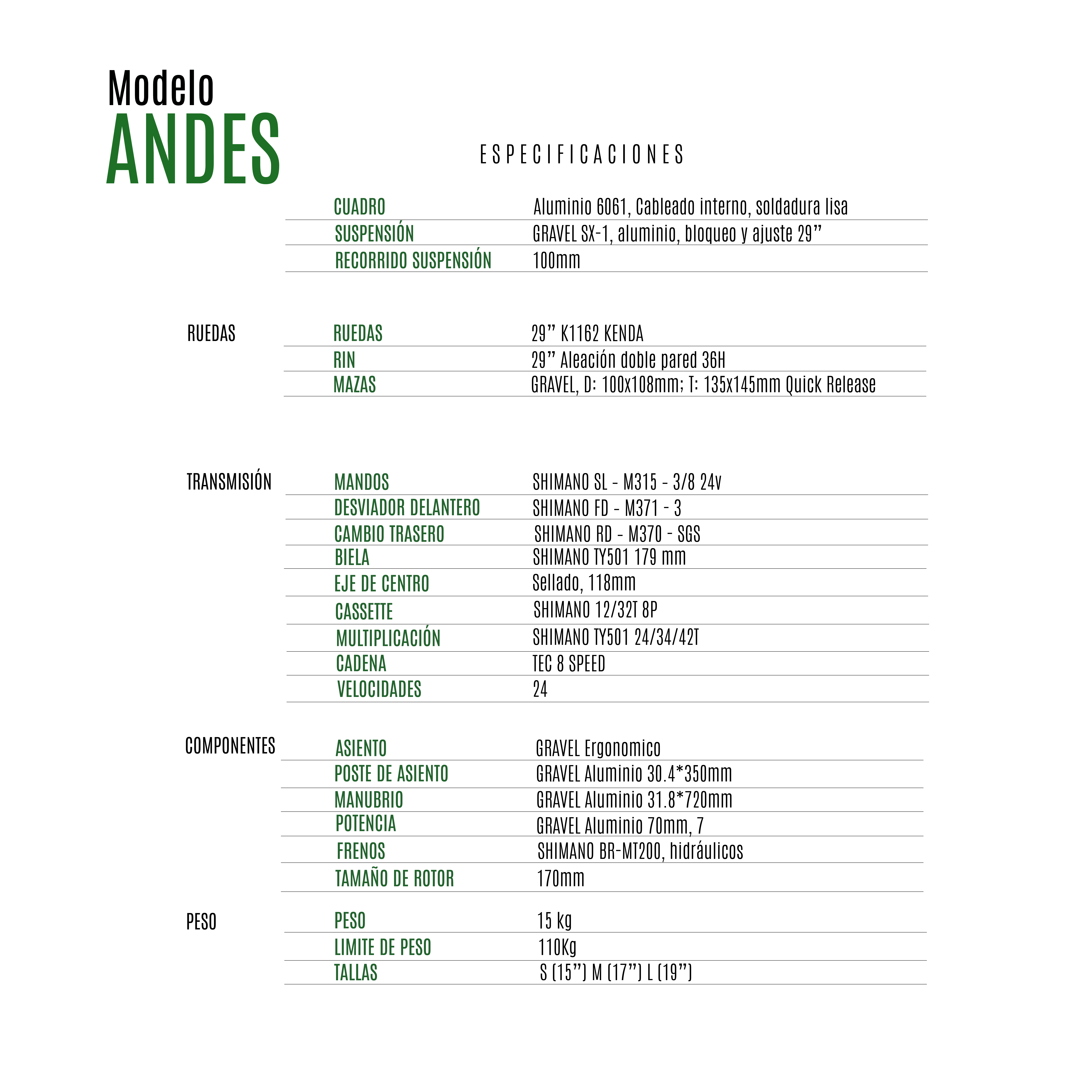 Bicicleta Gravel Andes Mtb De Montaña R29 24v Shimano Altus Color Rojo Tamaño del cuadro S