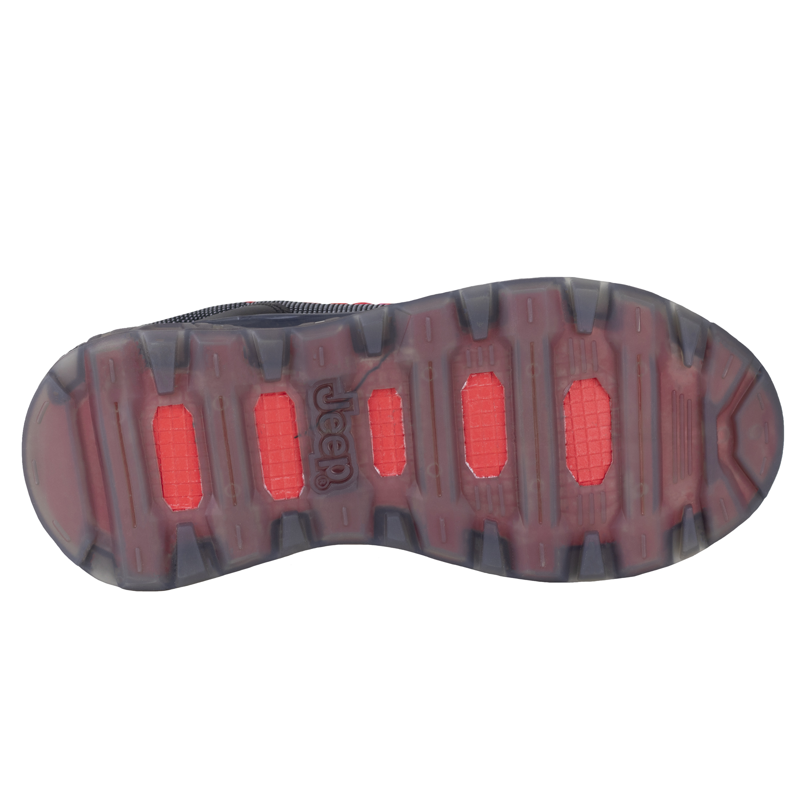 Bota Urbana Outdoor Para Hombre Jeep 50000-70 Negro Rojo.
