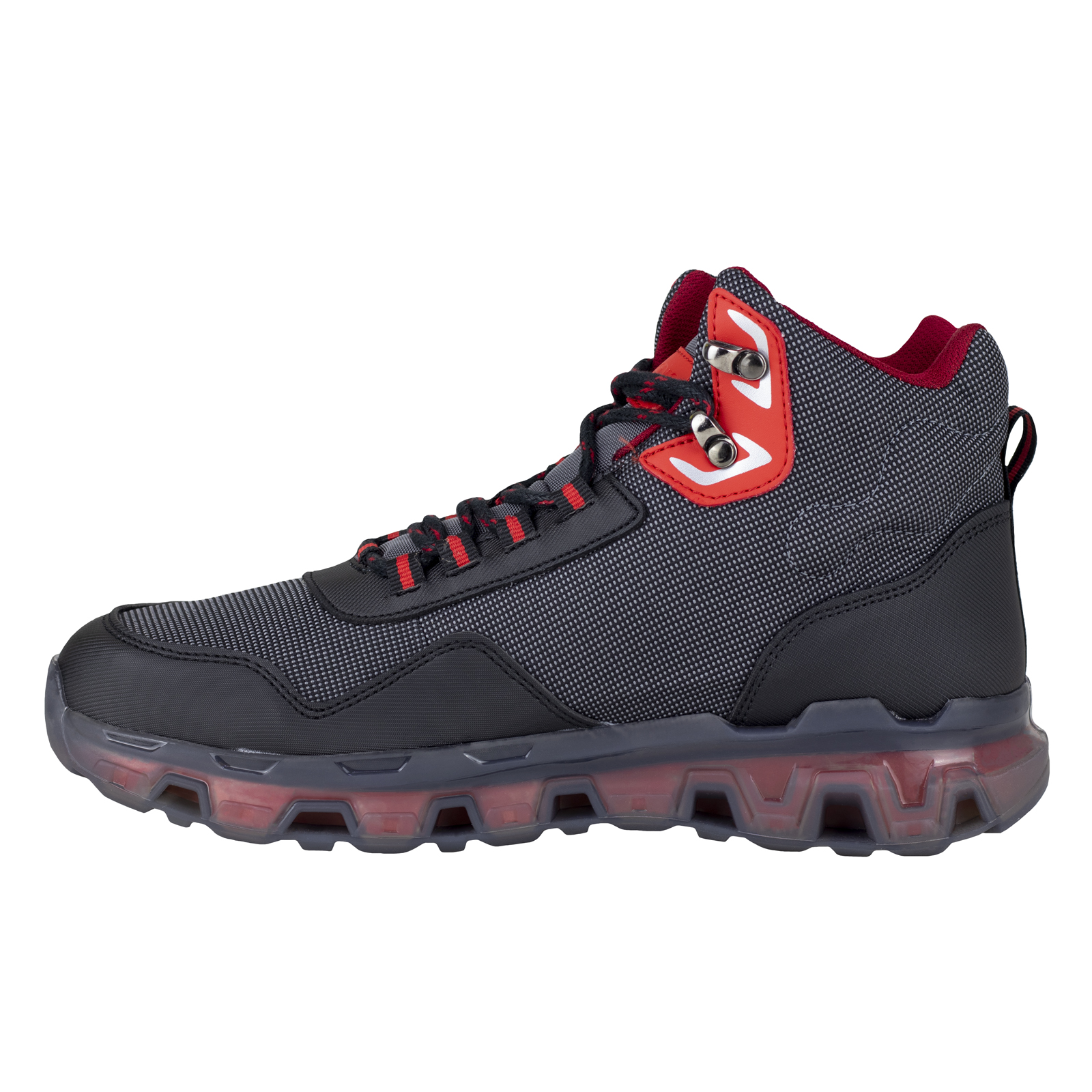 Bota Urbana Outdoor Para Hombre Jeep 50000-70 Negro Rojo.