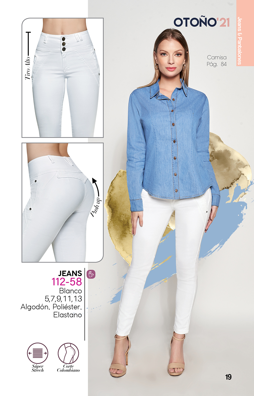 Pantalon Pretina Ancha Pantalon Strech Para Mujer Pantalones De