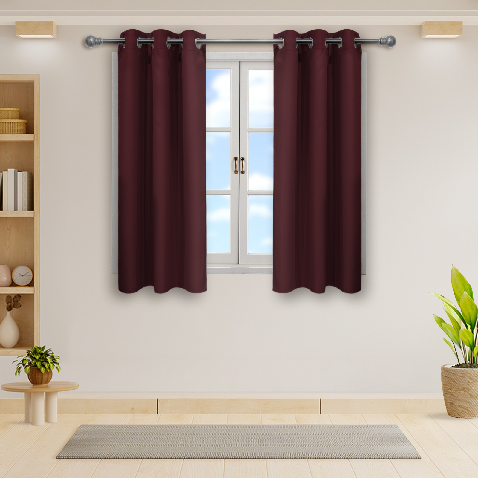 Cortinas Blackout Guindo Corta Térmico Lisa 95% Bloqueo Luz