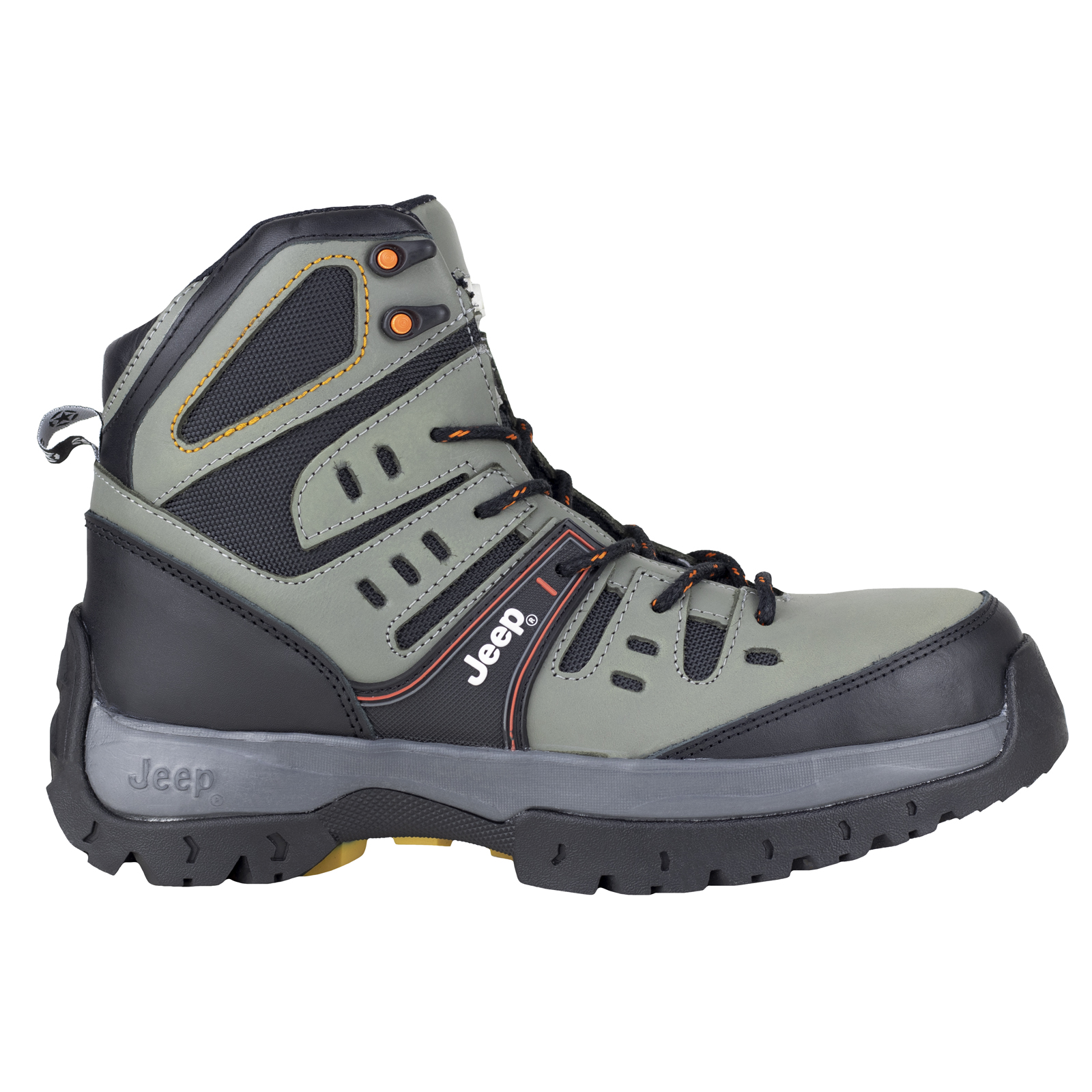 Botas Industriales Casquillo Para Hombre Jeep 3571 Gris Poliamida.