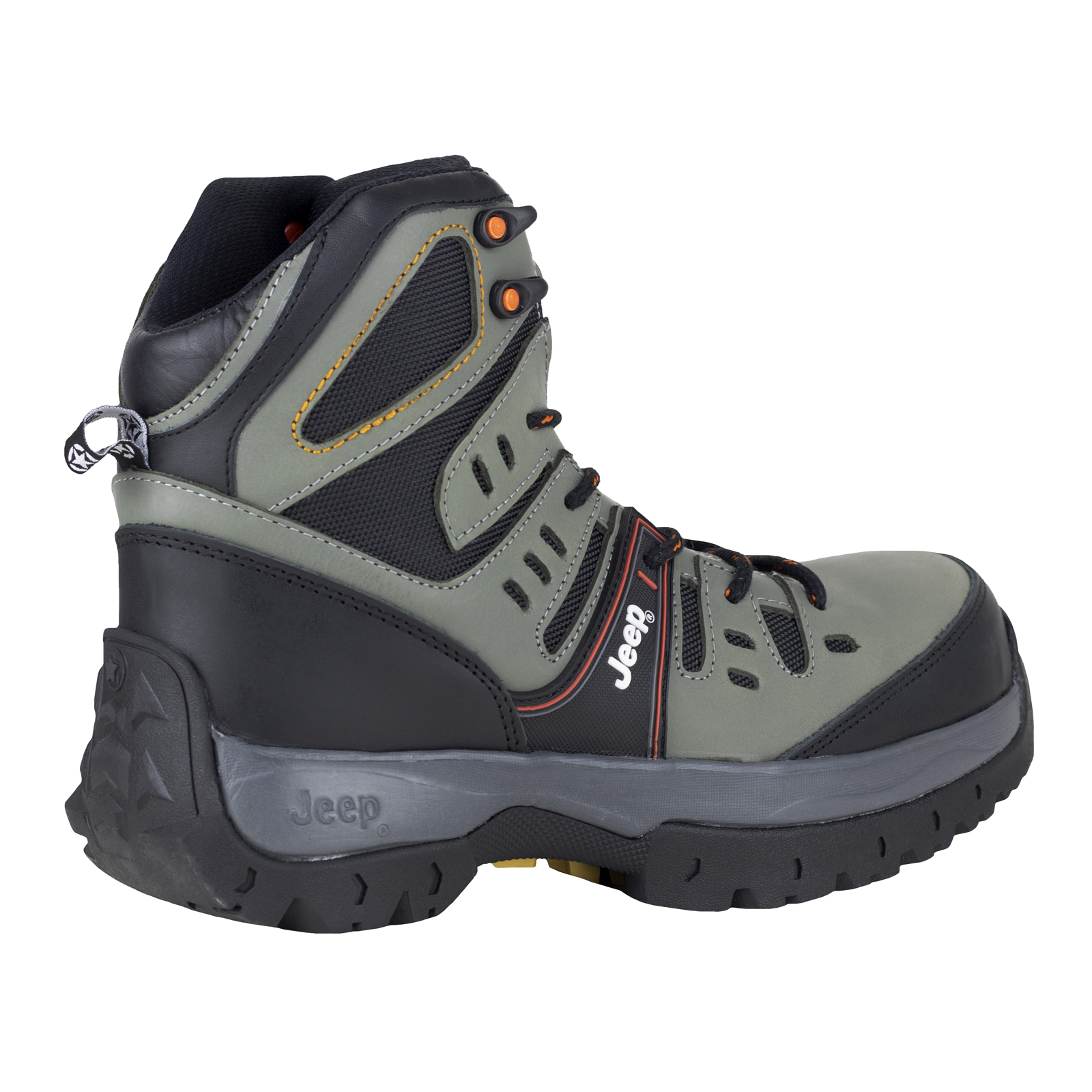 Botas Industriales Casquillo Para Hombre Jeep 3571 Gris Poliamida.