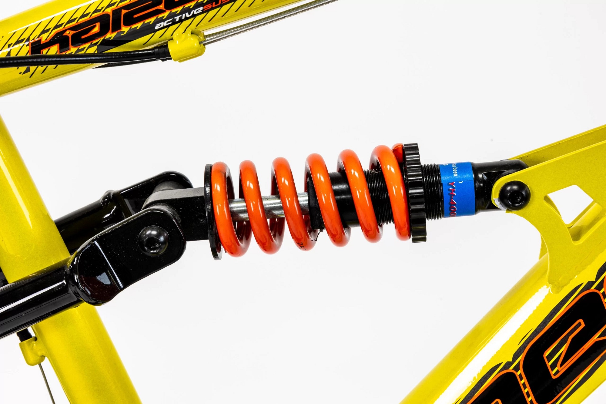 Bicicleta Mercurio Doble Susp Kaizer Dh R26 21v Shimano Color Amarillo