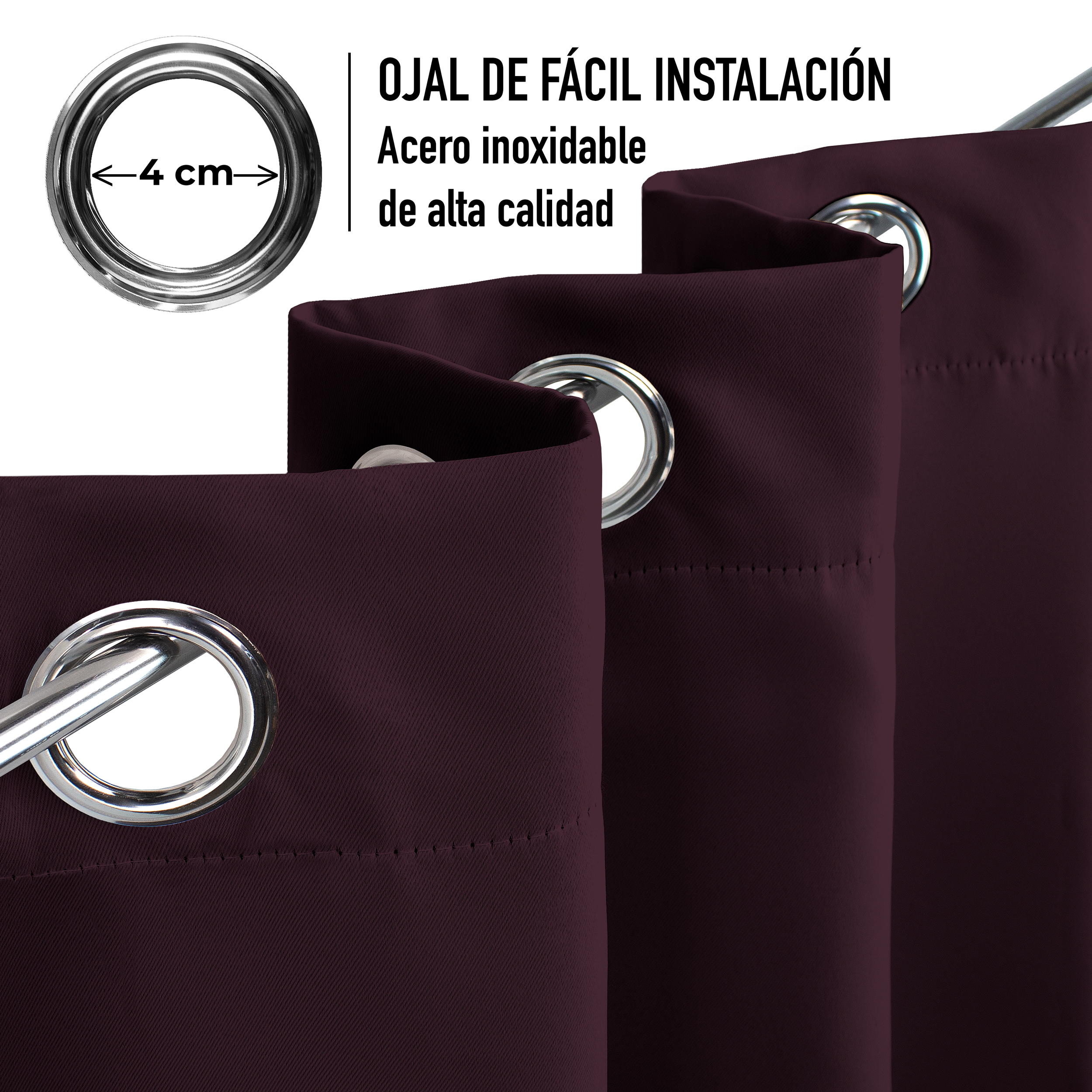 Cortinas Blackout Uva Corta Térmico Lisa 95% Bloqueo Luz