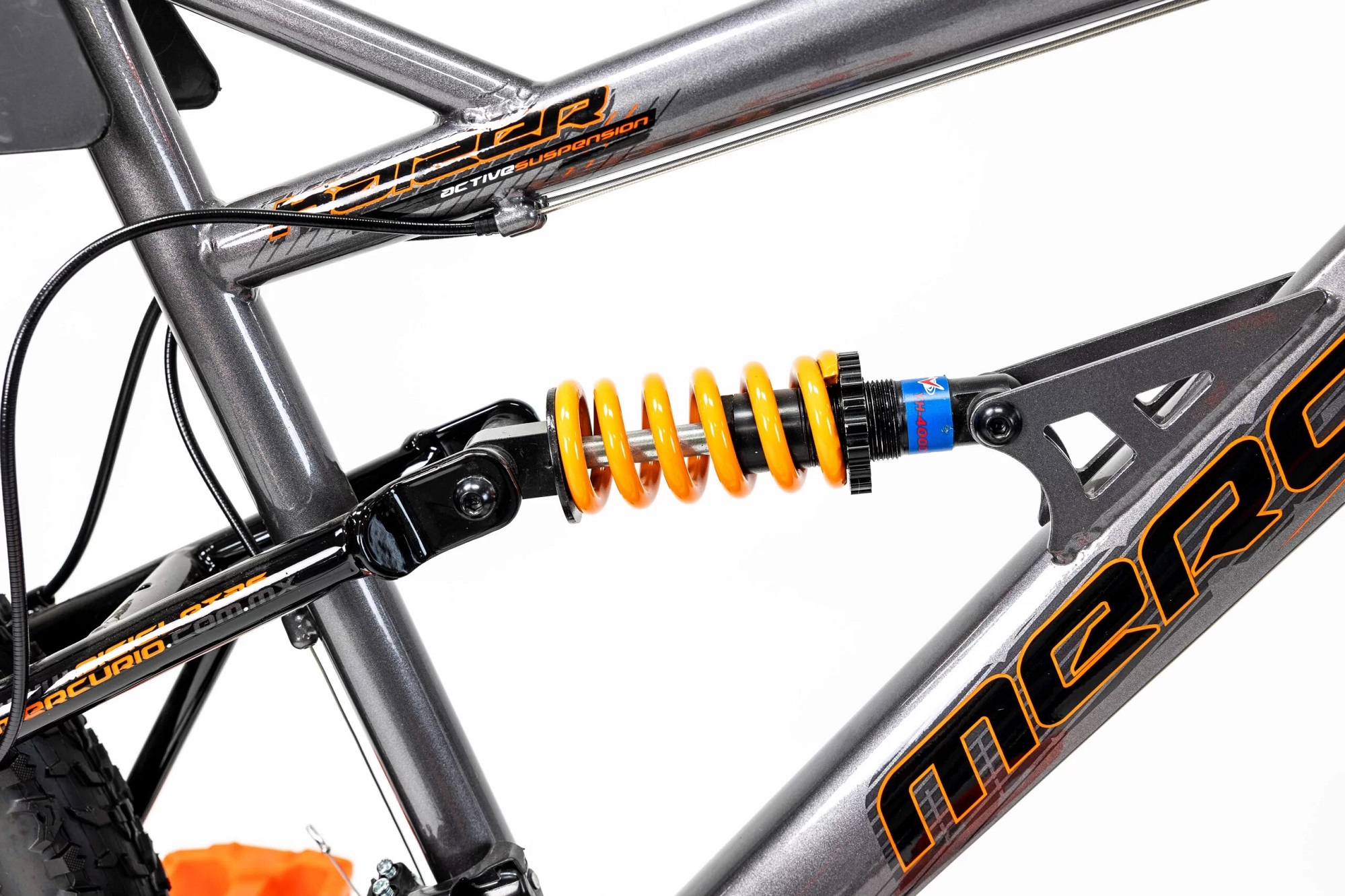 Bicicleta Mercurio Doble Susp Kaizer Dh R26 21v Shimano color GRAFITO