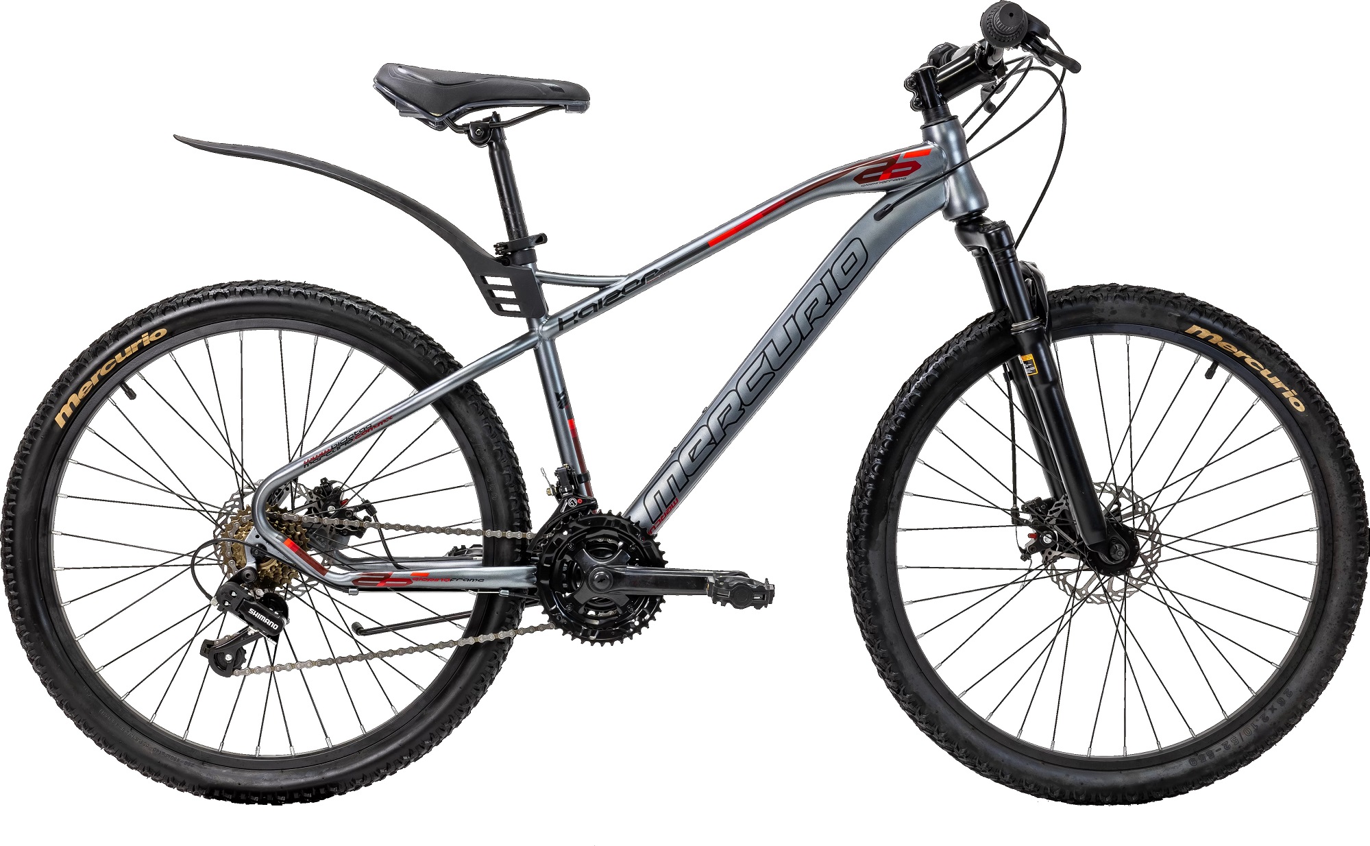 Bicicleta Mercurio Kaizer Mtb R26 Shimano 21v Grafito Color Gris