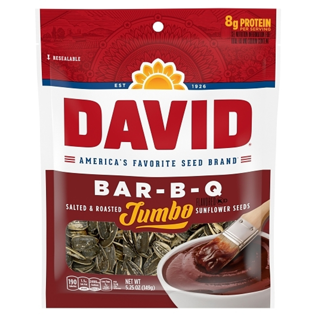 Semillas De Girasol David Bar-b-q 149 Gr.